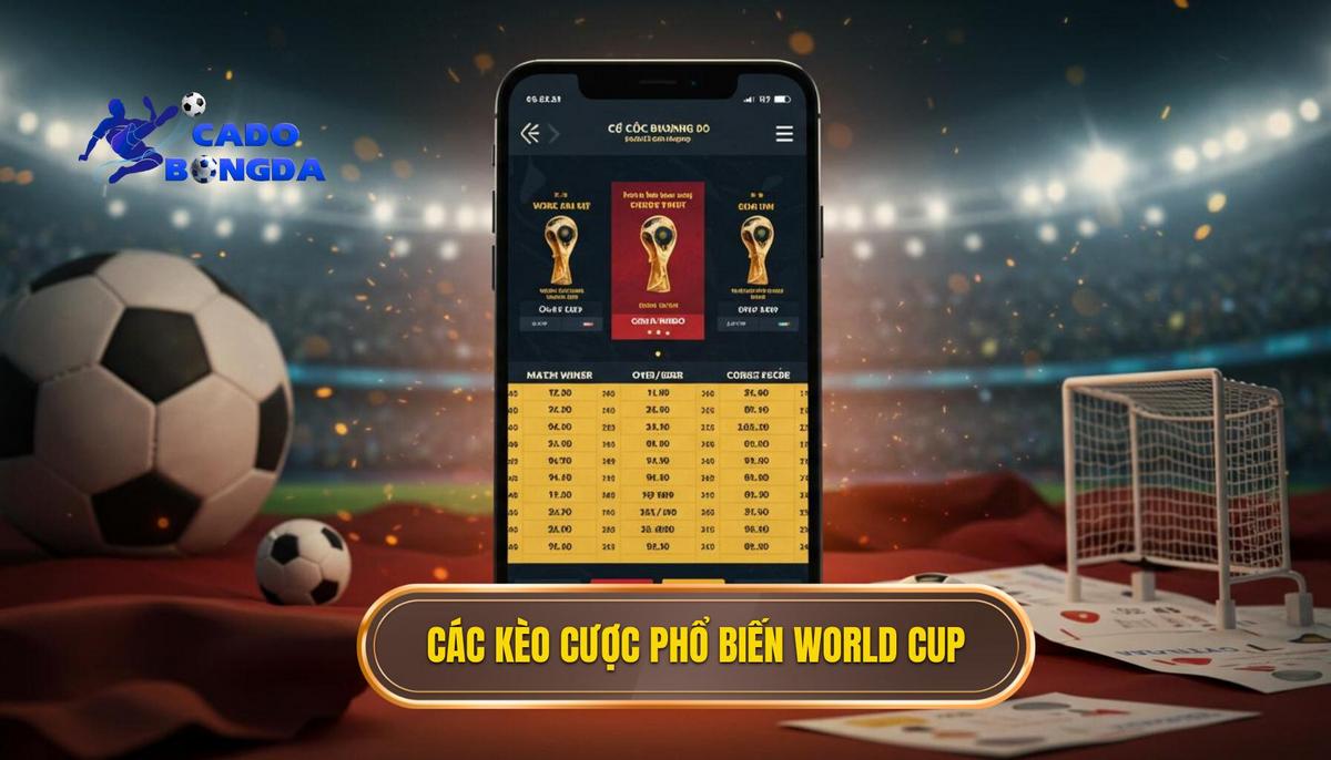 Các Loại Kèo Cược Phổ Biến Nhất Cho World Cup