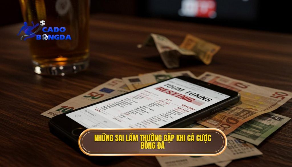 những sai lầm thường gặp khi cá cược bóng đá